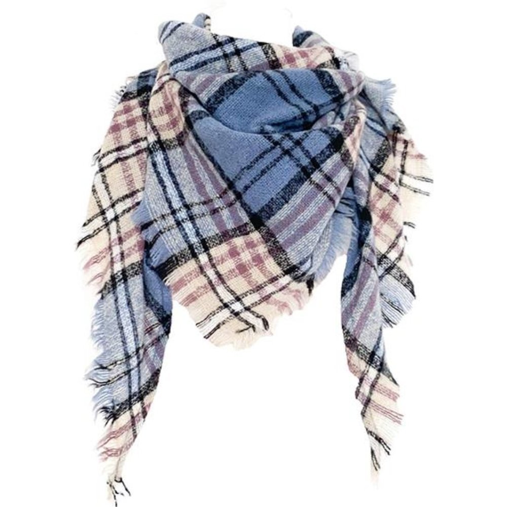 Womens Warm Scarf Triangle Shawls Winter Scarves
